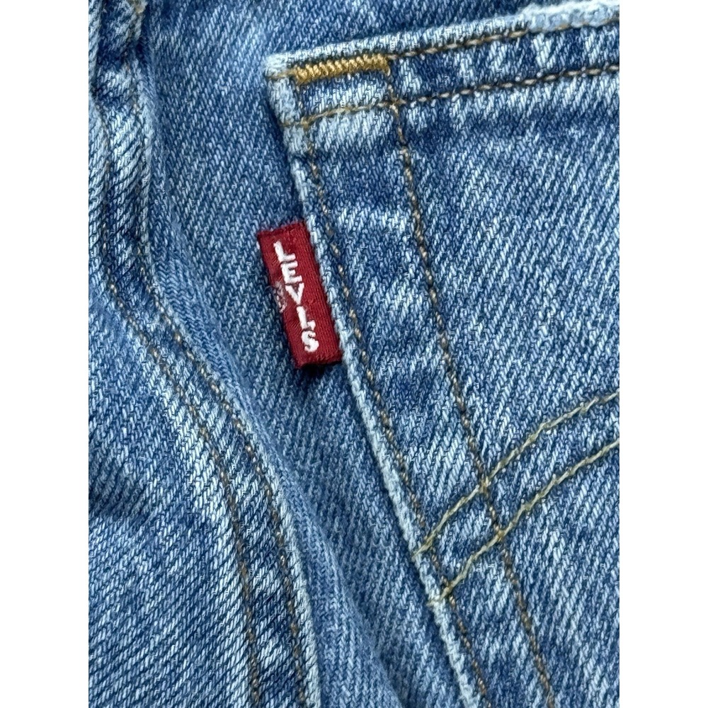 Levi's 501 Women's 26x28 Button Fly Skinny Leg Big E Light Washed Distressed - Picture 9 of 13
